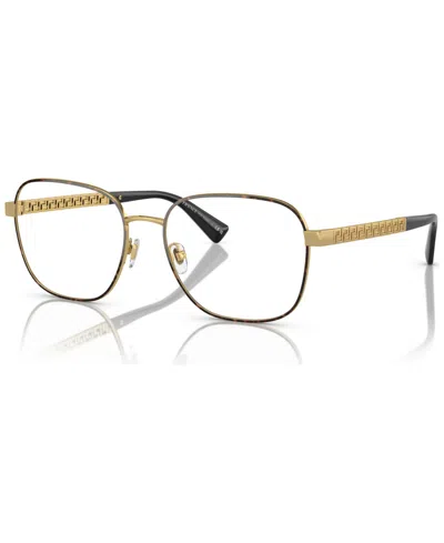 Versace Men's Phantos Eyeglasses, Ve1290 56 In Havana,gold-tone