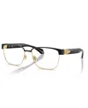 Versace 57mm Square Optical Glasses In Pattern