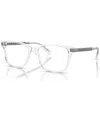Versace Men's Pillow Eyeglasses, Ve3340u 53 In Crystal