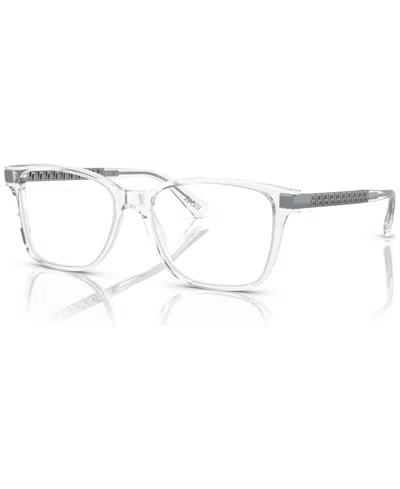 Versace Men's Pillow Eyeglasses, Ve3340u 53 In Crystal