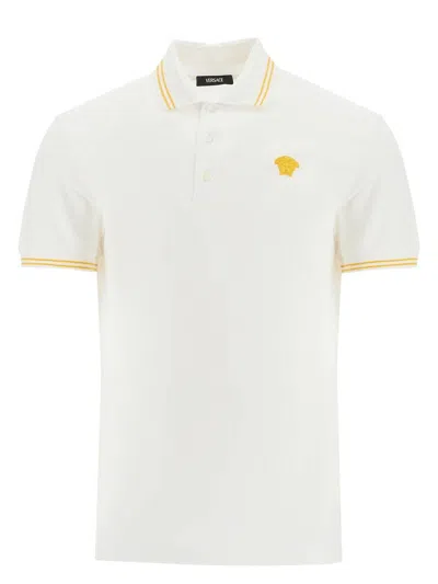 VERSACE MEN'S PIQUET POLO SHIRT