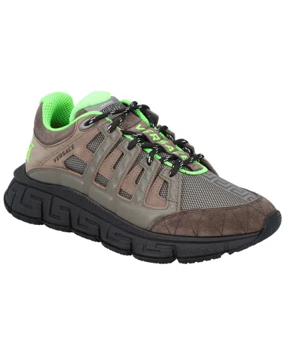 Versace Trigreca Sneaker In Beige