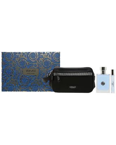 Versace Men's Pour Homme 3pc Set In Blue