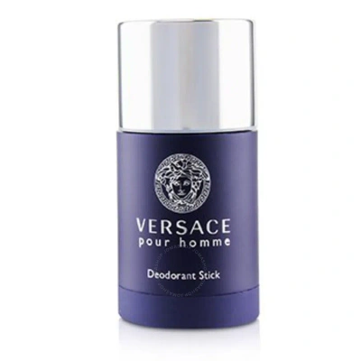 Versace Men's Pour Homme Deodorant Stick 2.5 oz Bath & Body 8011003816743 In Blue / Orange