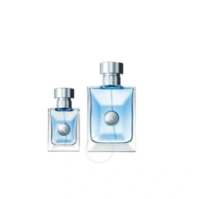 Versace Men's Pour Homme Gift Set Fragrances 8011003859856 In Blue / Orange