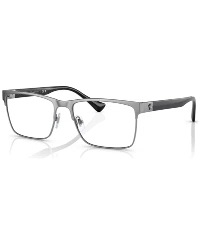 Versace Men's Rectangle Eyeglasses, Ve128556-o In Gunmetal
