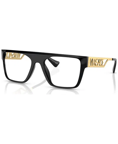 Versace Men's Rectangle Eyeglasses, Ve3326u55-o In Black