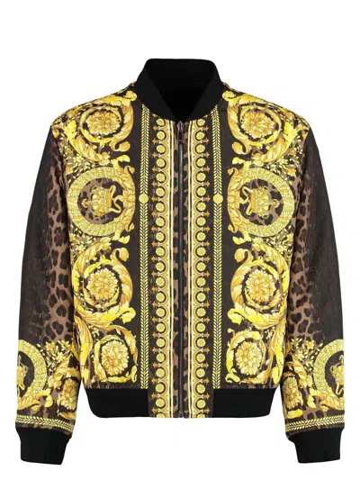 VERSACE MEN'S REVERSIBLE BOMBER JACKET | SIZE 56 | 10174881A12398 COLOR 5N440