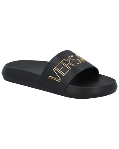 Pre-owned Versace Men's Rubber Pool Slide (authentic Pre-loved)
