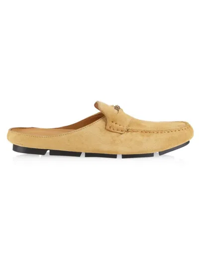 Versace Men's Sabot Medusa Suede Mules