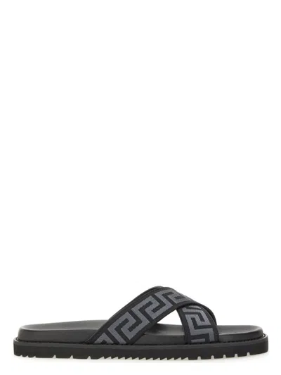 VERSACE MEN'S SANDAL WITH LOGO