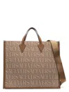 Versace Men's Shopper Bag With Allover Logo | Size Uni | 1008913 In Multicolour