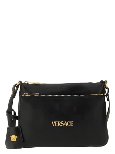 Versace Men's Shoulder Bag Tag In Black