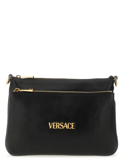Versace Men Shoulder Bag "tag" In Black