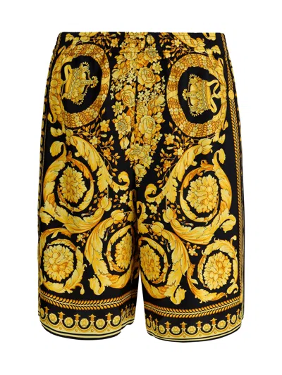 Versace Bermuda Shorts In Yellow