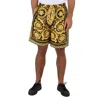 Versace Barocco Print Silk Shorts