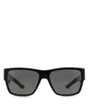 Versace Men's Square Polarized Sunglasses, 59mm In Black