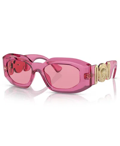 Versace Men's Sunglasses, Ve4425u In Pink Transparent