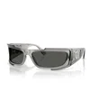 Versace Man Sunglasses Ve4446 In Gray Transparent