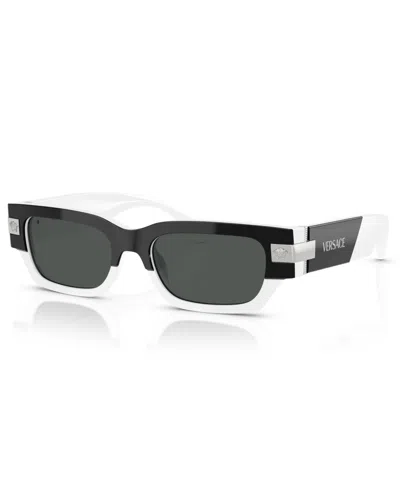 Versace Men's Sunglasses, Ve4465 In Top Black,white
