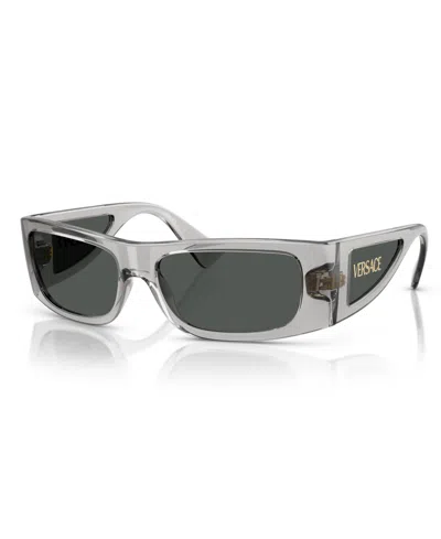 Versace Men's Sunglasses Ve4482 In Grigio Transparent