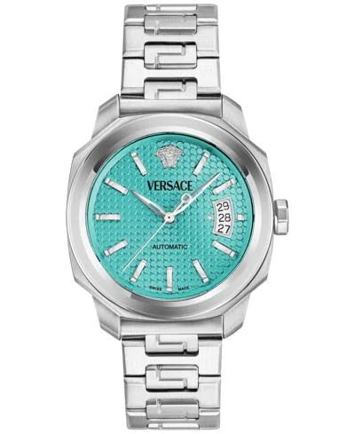 VERSACE MEN'S SWISS AUTOMATIC DYLOS STAINLESS STEEL BRACELET WATCH 42MM