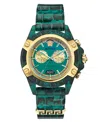 Versace Icon Active Chronograph Watch In Blue