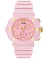 Versace Men's Swiss Chronograph Real Active Pink Tpu Strap Watch 45mm In Pink