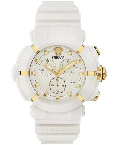 Versace V-real Active Chrono 45mm In White