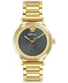 Versace V-helix Bracelet Watch In Gold
