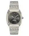 VERSACE MEN'S SWISS GRAY TITANIUM BRACELET WATCH 44MM