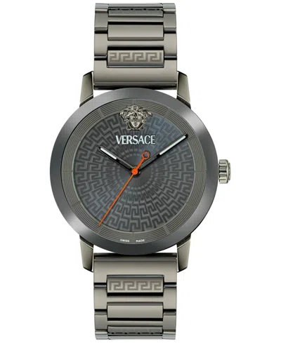 Versace V-helix Bracelet Watch In Gray