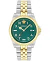Versace Men's Swiss Two-tone Stainless Steel Bracelet Watch 42mm In Two Tone