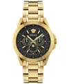 Versace V-galaxy Moonphase Bracelet Watch In Gold