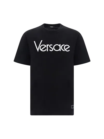Versace Men T-shirt In Black