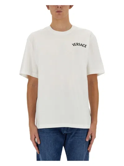 VERSACE MEN'S T SHIRT WITH LOGO