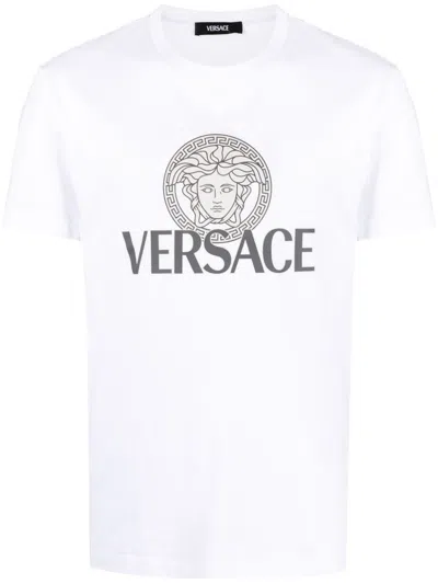 Versace Men's T-shirts And Polos In White