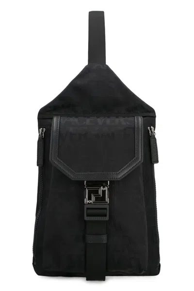 Versace Men's Technical Fabric Neo Backpack In Black