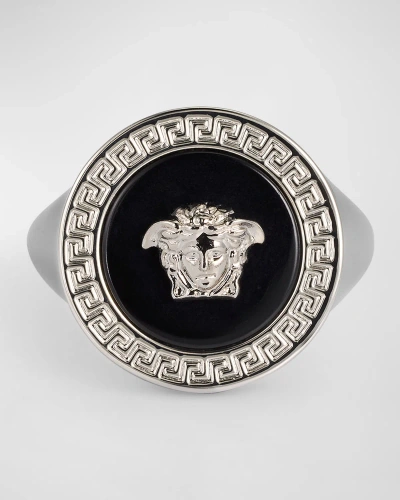 Versace Men's Tribute Medusa Head Ring In Gold
