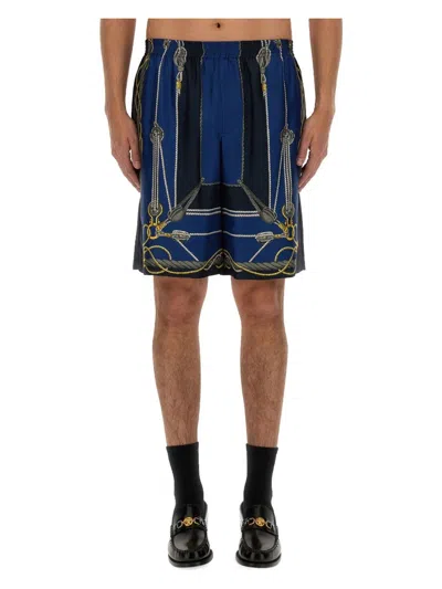 VERSACE MEN'S TWILL BERMUDA SHORTS | SIZE 48 | 1002476