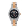 Versace Men's V-code 42mm Quartz Watch In Black