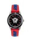 VERSACE MEN'S V-PALAZZO 43MM STAINLESS STEEL & SILICONE STRAP WATCH