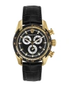 Versace Swiss Made Chronograph With Black Sunray Dial