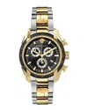 Versace Men's Ip Yellow Gold & Stainless Steel Chronograph Bracelet Watch