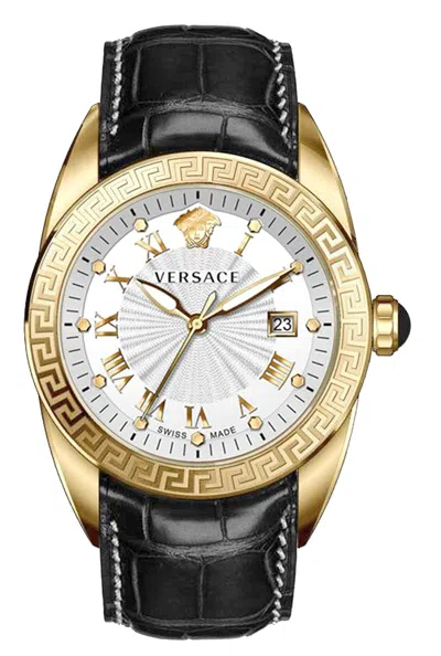 Versace Men's V-sport Ii 42mm Quartz Watch In Black