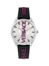 VERSACE MEN'S V-VERTICAL 42MM STAINLESS STEEL CASE LOGO WATCH