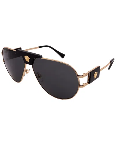 Versace Men's Ve2252 63mm Sunglasses In Gold
