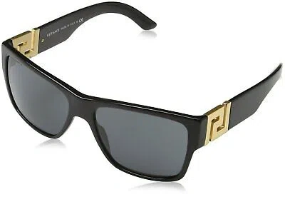 Pre-owned Versace Men's Ve4296 Sunglasses 59mm In Gray