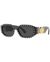 Versace Biggie Stud-embellished Sunglasses In Black