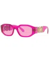 Versace Eyewear Rectangular Frame Sunglasses In Multi